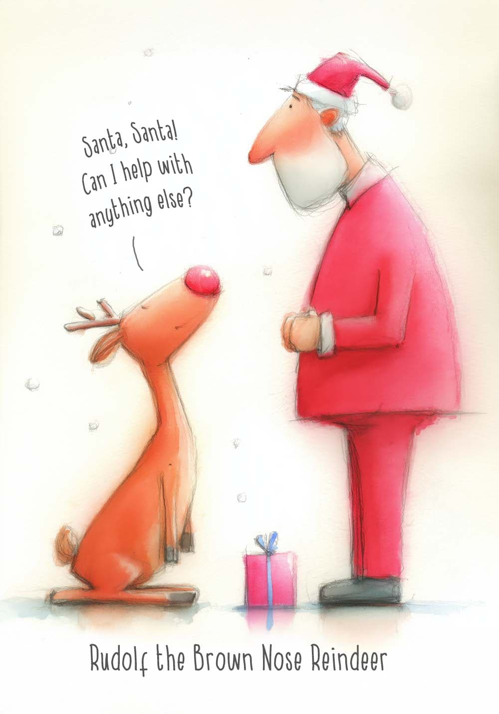 Rudolf the Brown Nose Reindeer